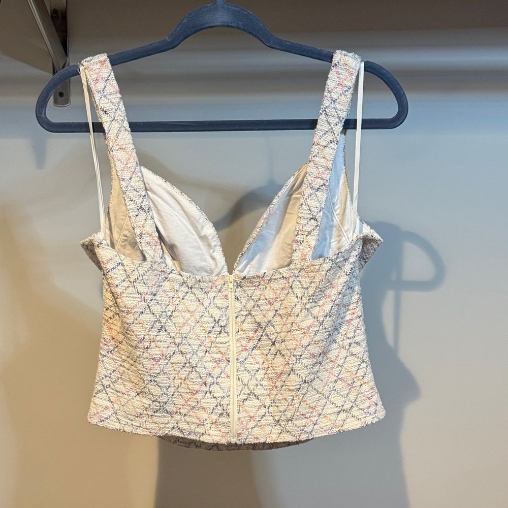 fab'rik Multicolor Textured Crop Top - Picture 3 of 5
